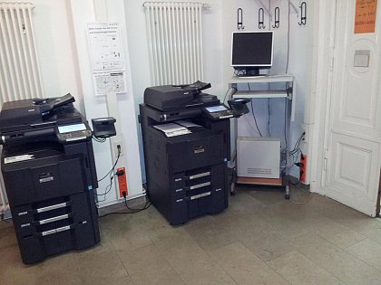 Kyocera Drucker der Firma Kramm Bro-Systeme im Wiwi-Computerpool